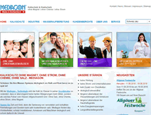 Tablet Screenshot of mediagon.ch